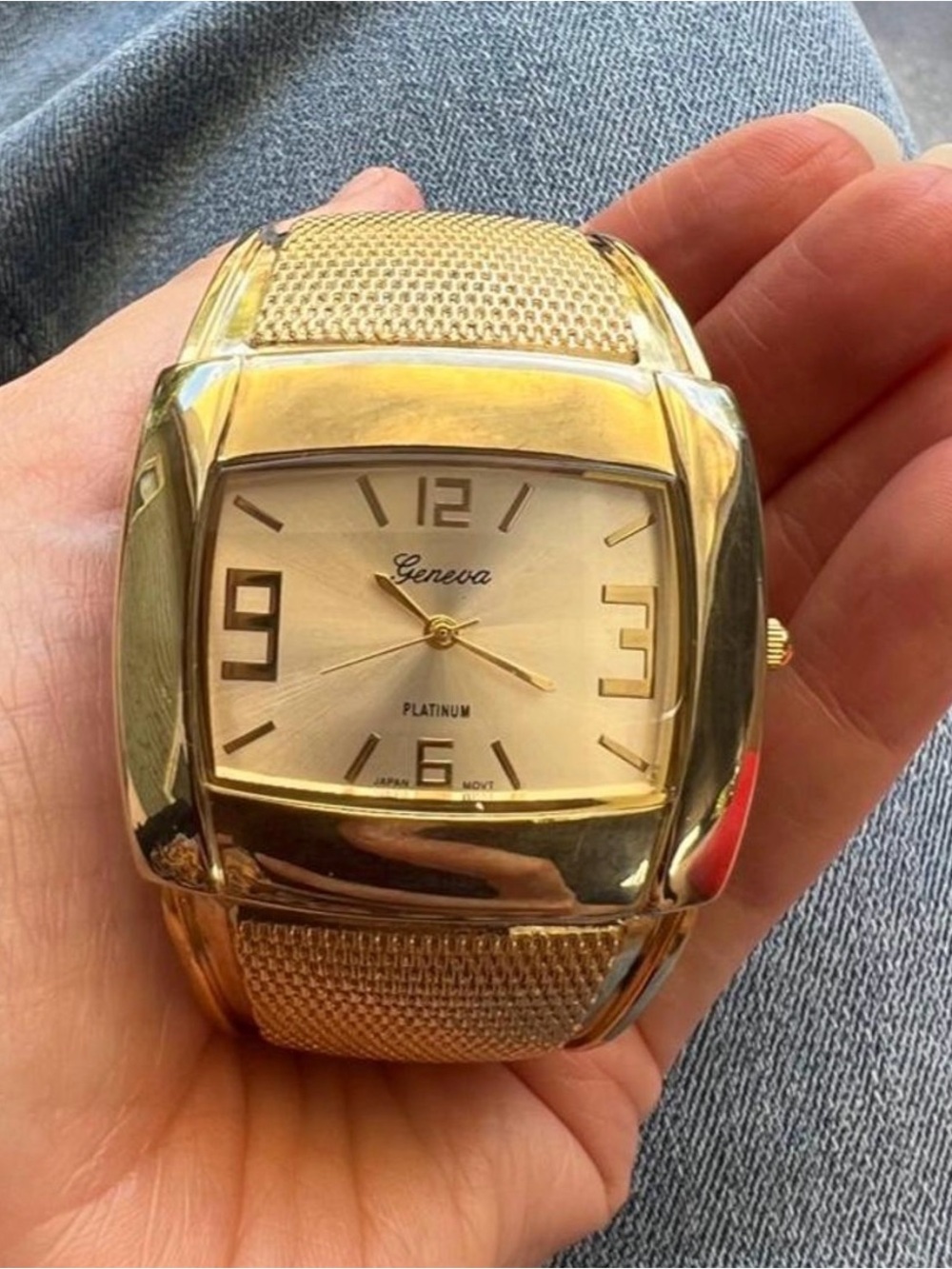Geneva Gold Tone Bracelet Watch - Gold